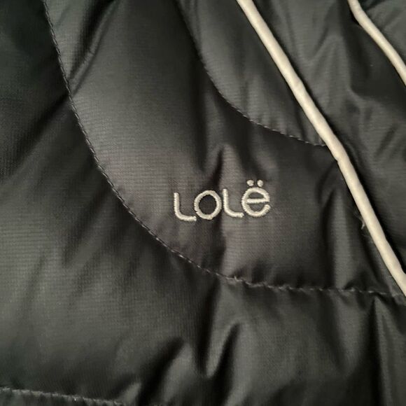 Lole Live Out Loud Every Day black hooded puffer jacket, NWOT, excellent shape,L - Picture 6 of 16
